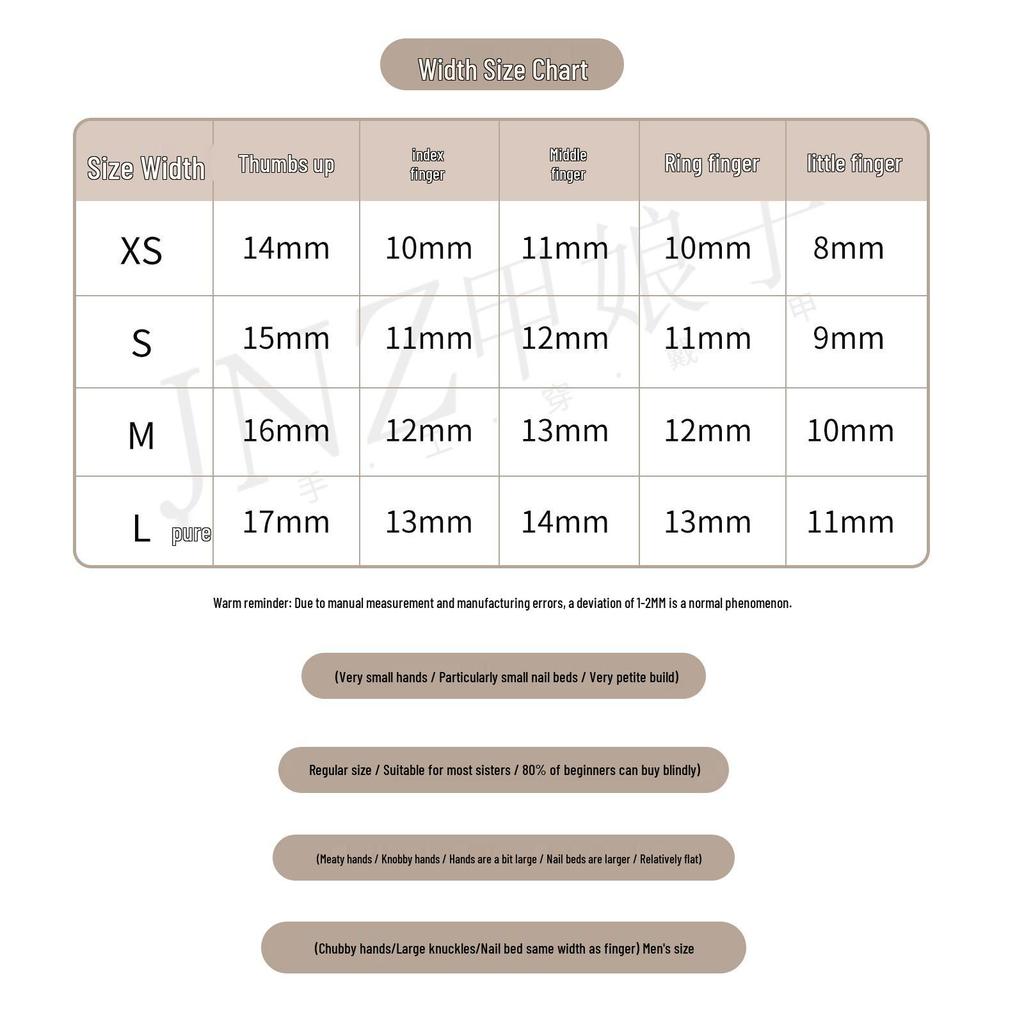 Jia Niangzi Handmade Short French Transparent Gray-White Cat Eye Pearl Rhinestone Detachable Nail Stickers