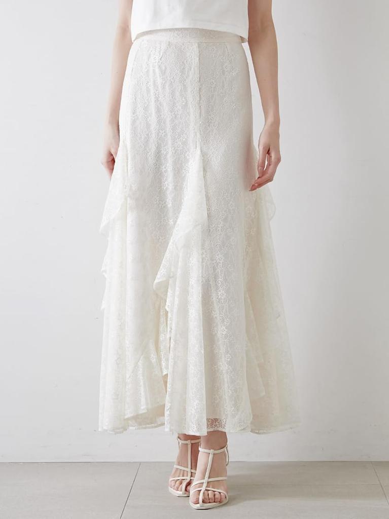 Frill Lace Skirt SWFS252144IVR0