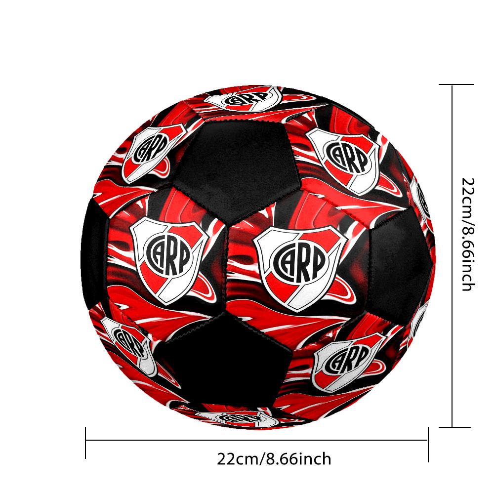 Club Atlético River Platefootball clubIndoor Size 5 Soccer Ball Colorful Machine Stitched PVC Competition Ready Durable High-Bounce