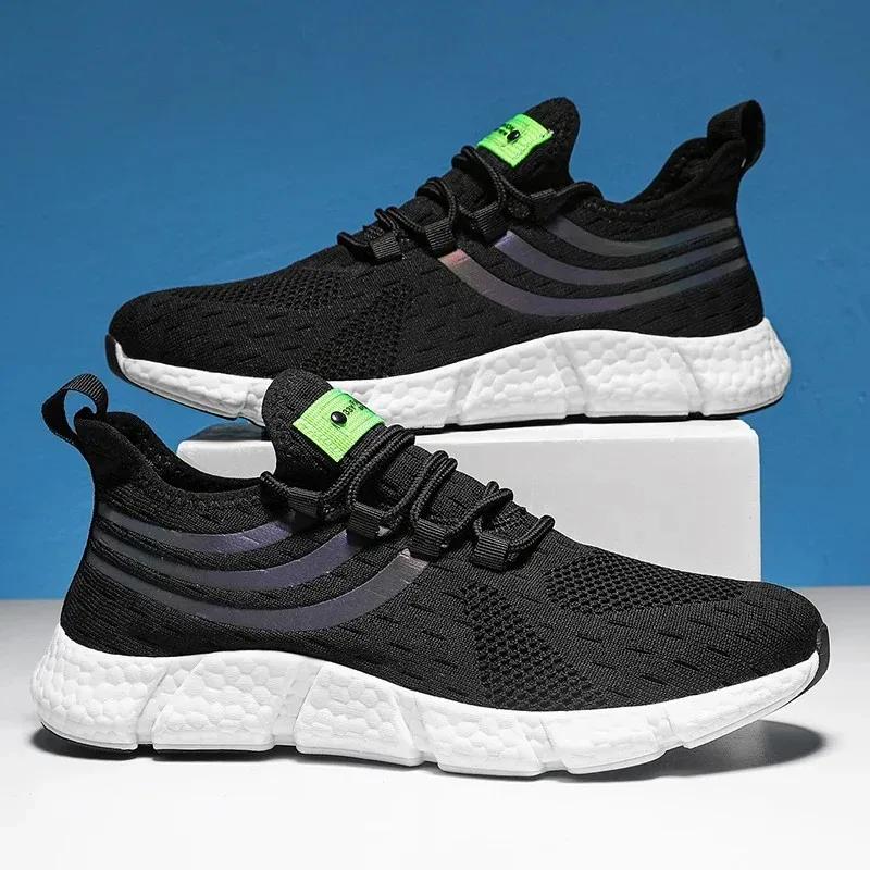 Men's Spors Sneakers Comfortable and Breathable Platform Shoes Summer Running Shoes for Men Stylish Breathable Walking Sneakers
