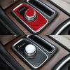 2Pcs For 2015- Chrysler 300 Red Carbon Fiber Interior Gear Shift Cover Trim