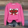 Women's Fashion Casual Long Sleeve Loose Christmas Printed Sweatshirt