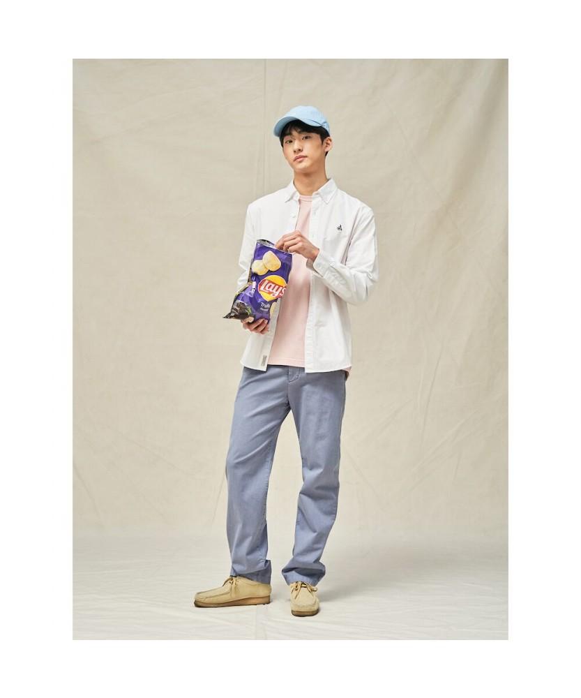 Binpolmen Garment Dyed Regular Pants Blue (Bc5221C12P)