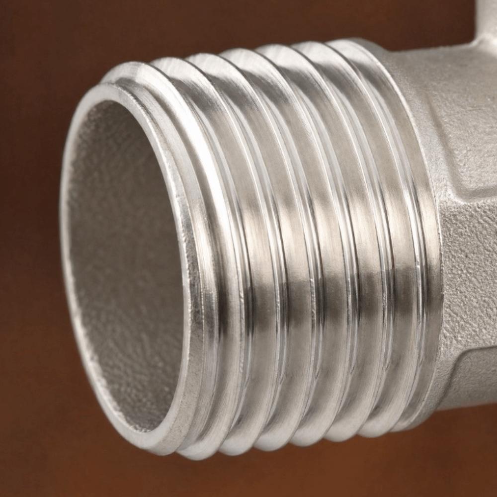2PCS Stainless Steel Pipe Joint 3 Way 3 Way Diverter Durable Water Pipe Connector  Home Water System