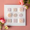 Vintage Flower Soft Pottery Earring Mold Car Keychain Pendant Decoration Supplies for Children Adult DIY Crafts