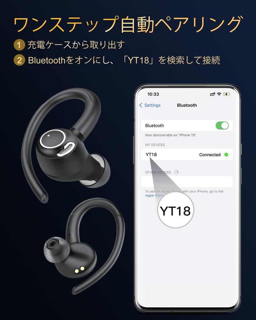 Wireless Earbuds, Bluetooth 5.4, Over-Ear Earphones, ENC Noise Cancellation, HiFi, with Microphone, 2026 Latest Model, AAC Support, Low Latency, Autom