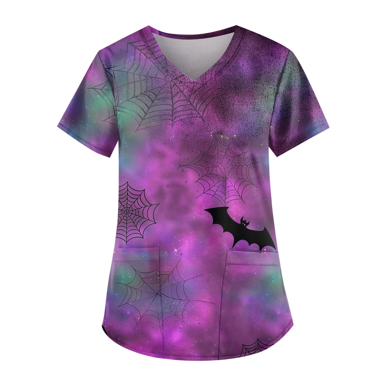 

Женские модные повседневные топы с v-образным вырезом и защитная спецодежда с принтом XXXXXL