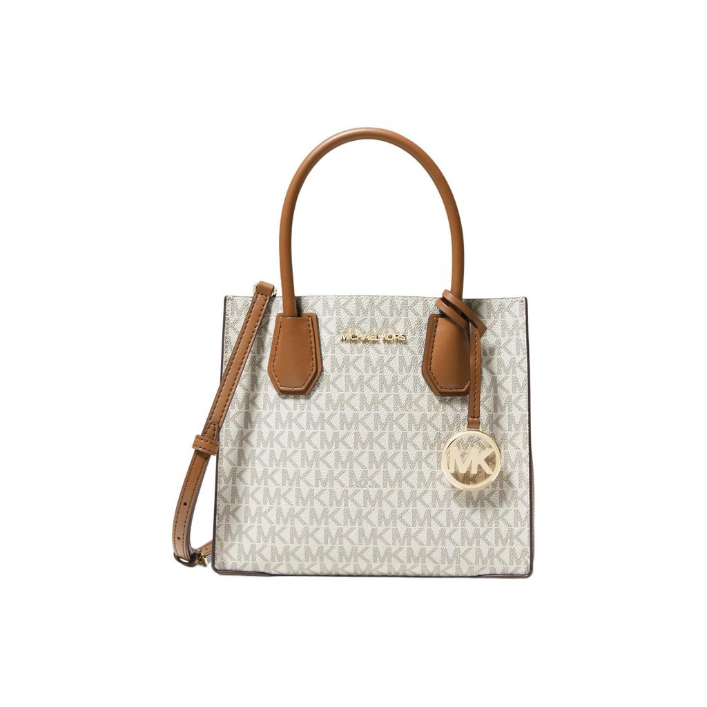 Michael Kors Mk Mercer Classic Vintage Floral Accordion Shoulder Bag Women Shoulder Bag Vanilla 35S1GM9M2B-150