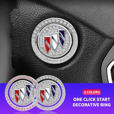Car One-Click Engine Start Stop Switch Button Cover Ignition Button Sticker For Century Excelle XT LaCrosse Encore Envista