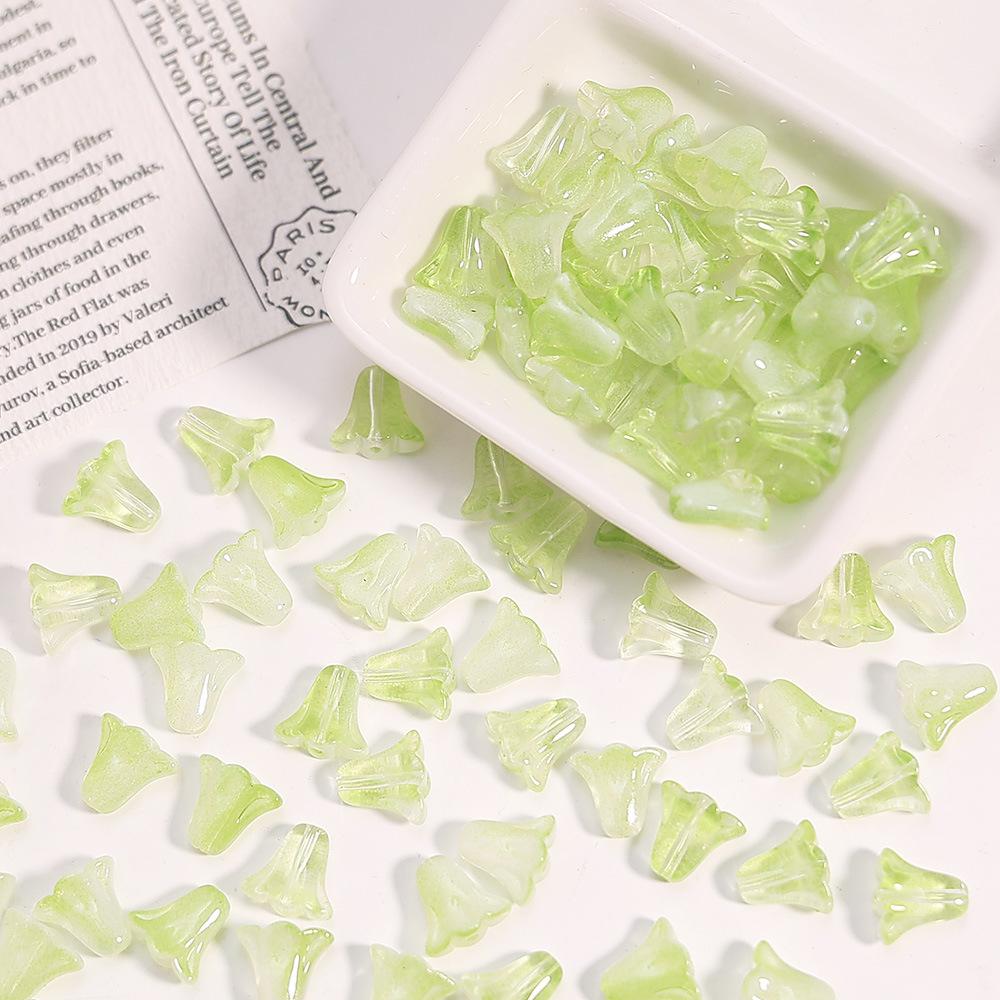 Czech Glass Tulip-Shaped Loose Beads for DIY Jewelry and Accessories