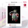 Football Star Signature 100% Round Full Drill 5D DIY Diamond Painting Embroidery Cross Stitch Rhinestone Decor