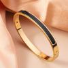 Colored Drip Oil Stainless Steel Bracelets Women Fashion Jewelry Set Accessory