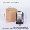 Iron Wire Decompression Pen Holder - Retractable Metal Spring Round Office Organizer