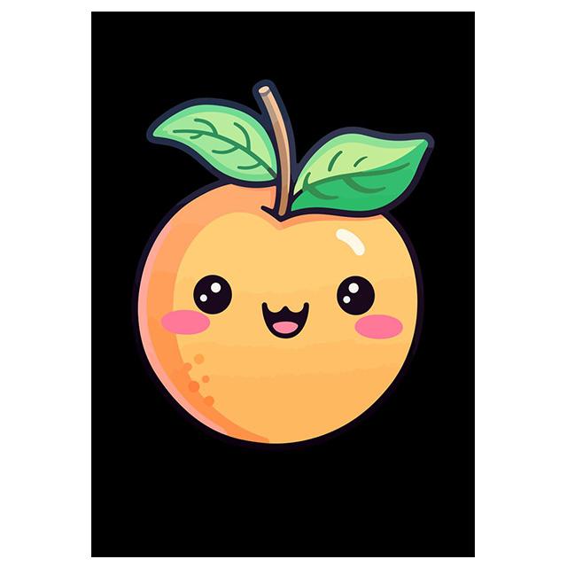 Cartoon Cute Smiling Fruits Posters Canvas Painting Modern Wall Art Pictures For Living Room Bedroom Dining Room Home Decoration