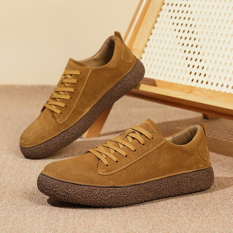 TUINANLE Wide Toe Shoes Unisex Lined Sneakers Casual Retro Lace Up Shoes for Men Barefoot Walking Sneakers