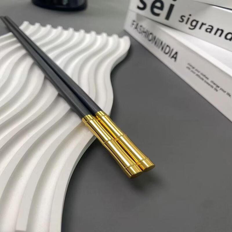

Ruhan Bamboo Style Alloy Chopsticks