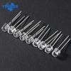 50-200PCS 5mm Straw Hat LED Diode Kit Super Bright F5 Power Light Emitting Diodes Blue Green Red Yellow White DIY