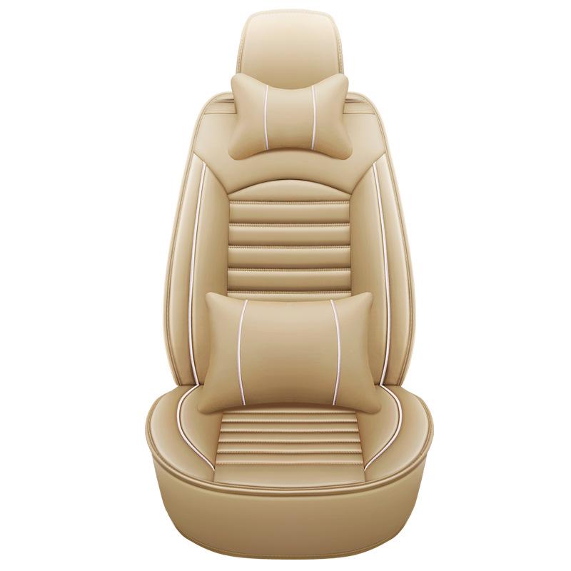 HK Four Seasons A1 Full Leather Car Seat Cushion - Sporty, Universal Fit Interior Cover
