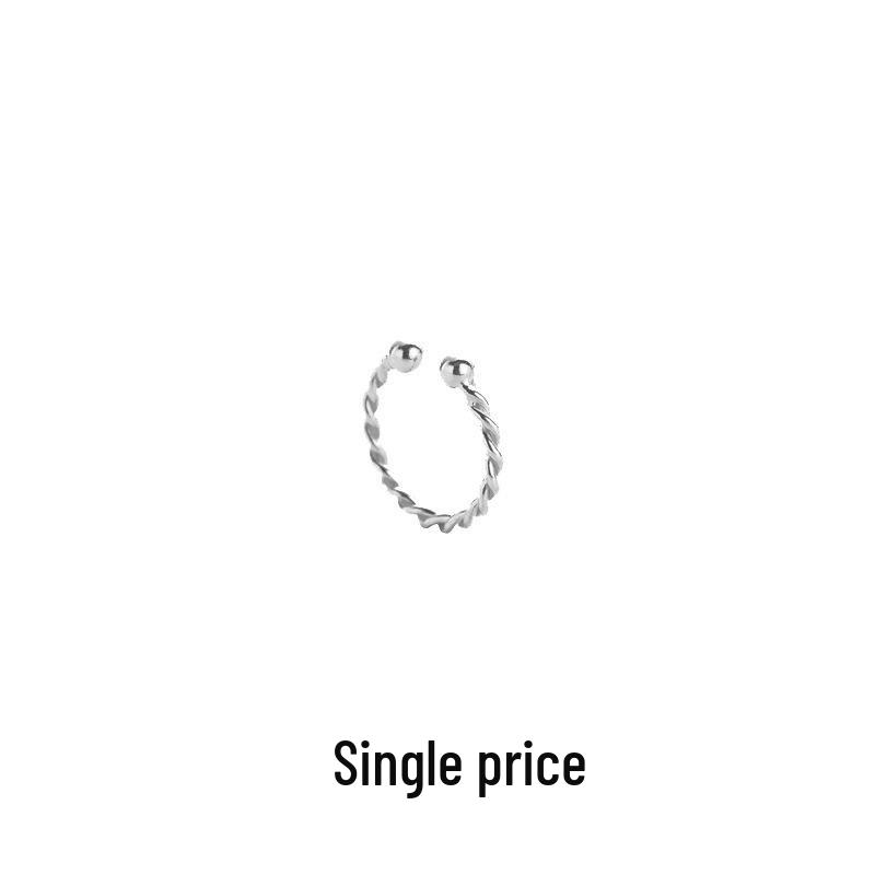 Korean Style Irregular Shiny Gear Ear Cuff, No Piercing Needed, Versatile and Chic for Autumn