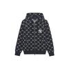 MLB SS24 New York Yankees Diamond Print Hooded Zip Jacket Unisex Jackets Black 3ATRM0341-50BKS