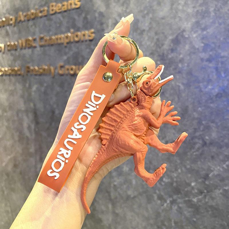 Cartoon Dinosaur Keychain Creative Car Bag Pendant Cute Tyrannosaurus Rex Pterosaur Backpack Decoration Gift