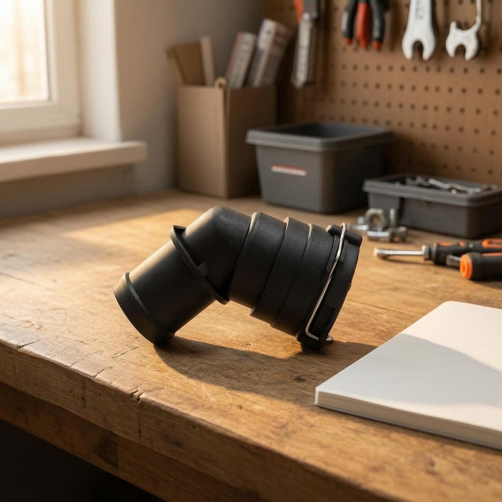 Elbow Hose Connector with Retaining Clip Easy To Install Fitting Standard