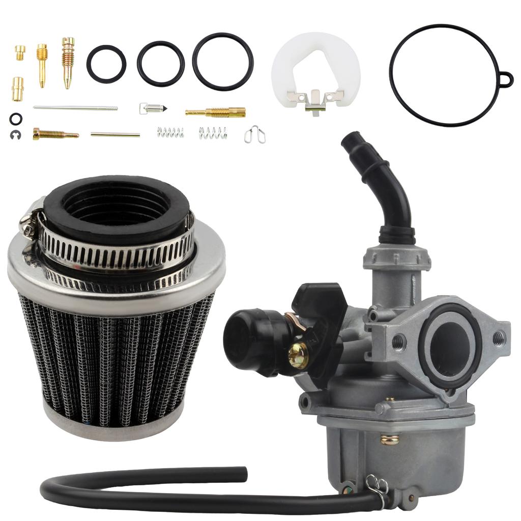PZ19 Motorcycle 19mm Carburetor with Air Filter Set for 50cc-110cc Dirt Bike Motocross ATV Scooter Quad 4 Wheeler accessories
