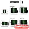 2D FLAT PRINTING 2pcs Curtains (Without Rod) Lush Green Forest Scene Holiday New year Printed Curtains Prints Light Filtering