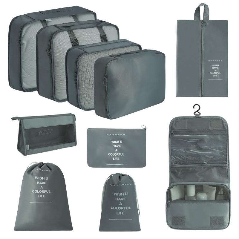 7-Piece Travel Storage Bag Set for Clothing and Luggage Organization