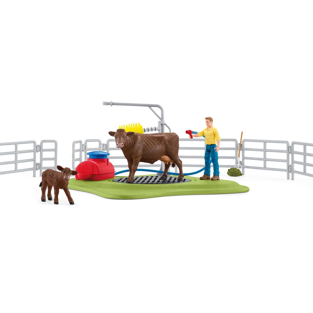 Schleich Farm World Cow Shower Stand 42529