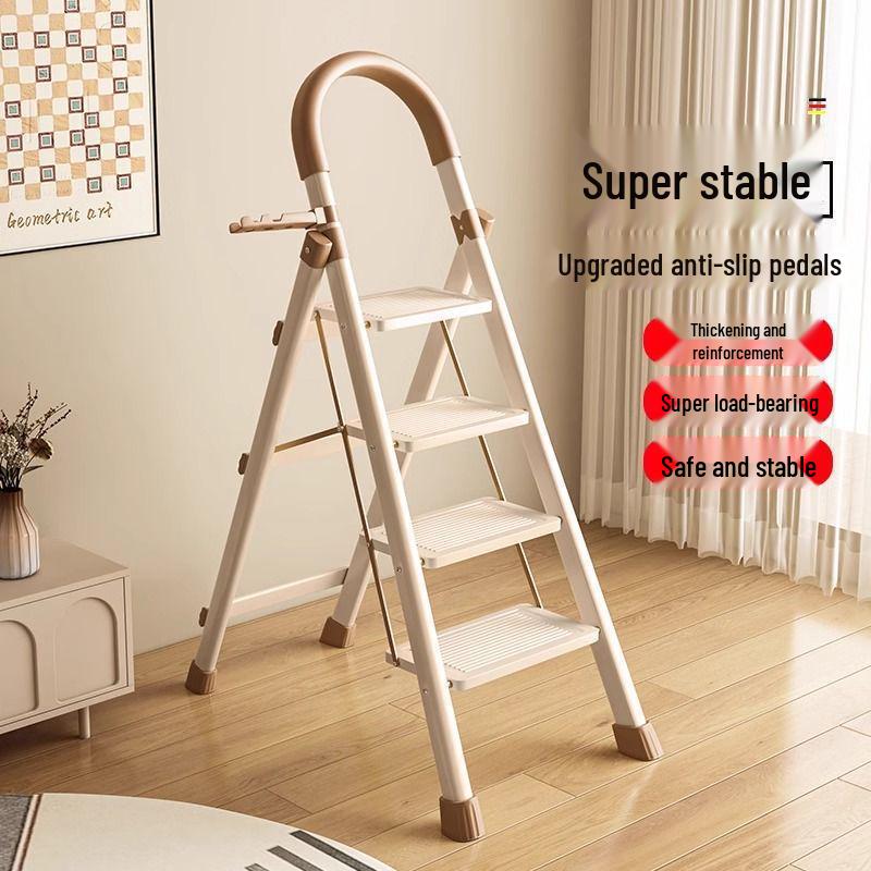 Carbon Steel Telescopic Folding A-Frame Ladder & Clothes Rack