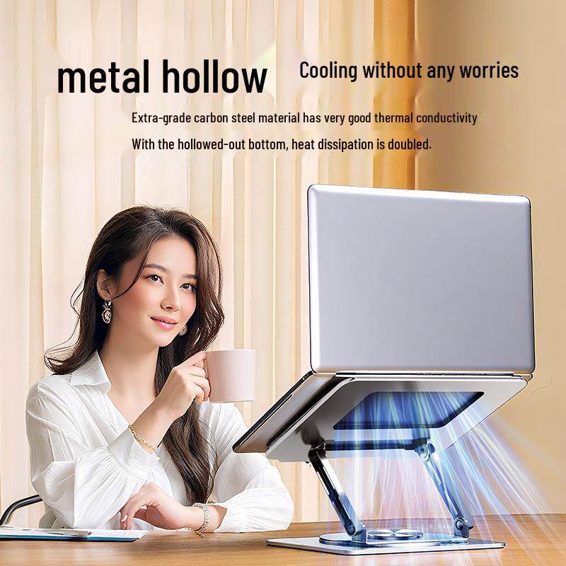 360° Rotating Laptop & Tablet Stand with Heat Dissipation