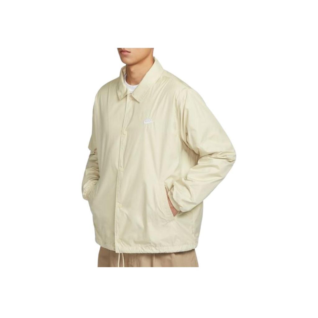 Nike Club Casual Serie Mode Komfortabel Alsidig Hudvenlig Jakke Herrejakke Off-White FN3317-229