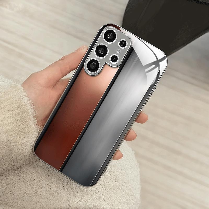 Hochwertige Handyhülle Galvanisiertes Glas TPU Handyhülle für Samsung Galaxy S26 S25 S24 S23 S22 S21 FE Ultra Plus Stoßfest