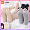 Xiaomi Sommer Fünf Finger Yoga Socken Silikon Non-slip Unsichtbare Boot Socken frauen Solide Atmungsaktive Split Toe Socke Fünf Zehen socken
