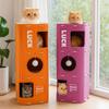 All-in-one Cat Bed 2 Floors/3 Floors Cat Scratching Post Fun Cat Castle House  Four Seasons