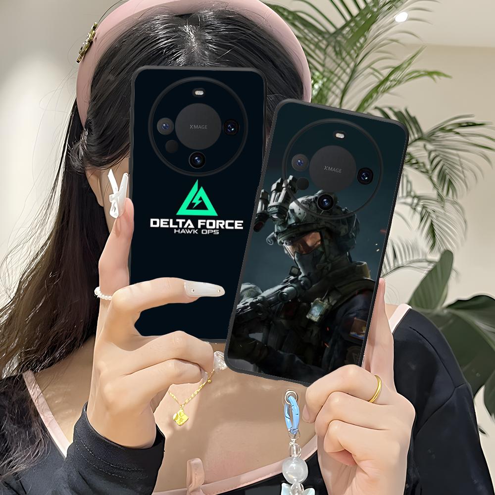 Game Delta Force Matte TPU Mobile Phone Case for Huawei Mate 60 50 40 30 20 10 Pro Plus Lite E 5G Colorful Printing Cover