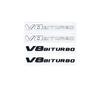 AATP1 G63/G65 V8 Biturbo/V12 Biturbo Flat Letters Emblem - for Mercedes Benz W463 Fender & Trunk Logo Sticker