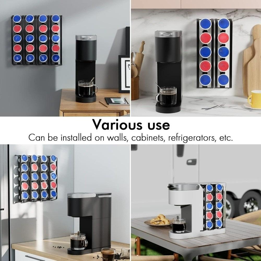 Creative Coffee Capsule Rack Slide Rail Wall-mounted Rack Cabinet Capsule Rack Barista Supplies