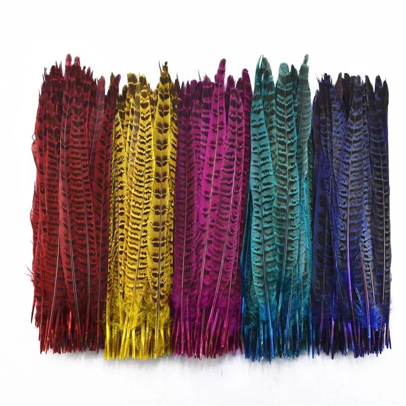 10Pcs/Lot Female Pheasant Tail Feathers For Crafts 25-30Cm/10-12" Natural Pheasant Feather Wedding Feathers Decoration Carnival