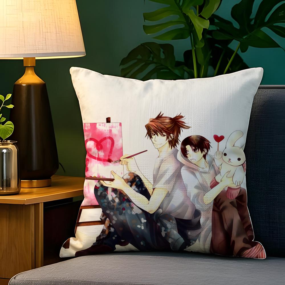 Comic Anime PCSekaiichi HatsukoiS  Pillow Case Natural Linen Pillow Case DoubleSided Decor Sofa Pillowcase Home Decor