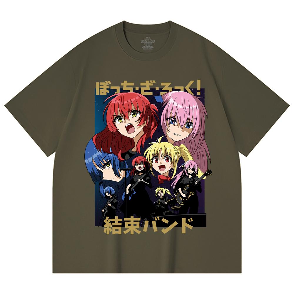 230 Gsm 100% Cotton Bocchi The Rock V1 Print Unisex Heavy Cotton T Shirt