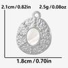 4Pcs No Fade Metal Stainless Steel Charm Real Natural Abalonewhite Shell Angel Sun Connector Charms For Jewelry Making Supplies