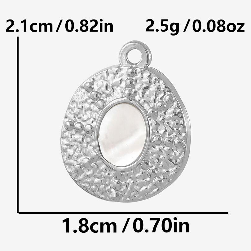 4Pcs No Fade Metal Stainless Steel Charm Real Natural Abalonewhite Shell Angel Sun Connector Charms For Jewelry Making Supplies