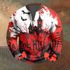 Halloween Print - Men's Loose, Casual, Versatile Round-neck Multi-color Pullover Hoodie