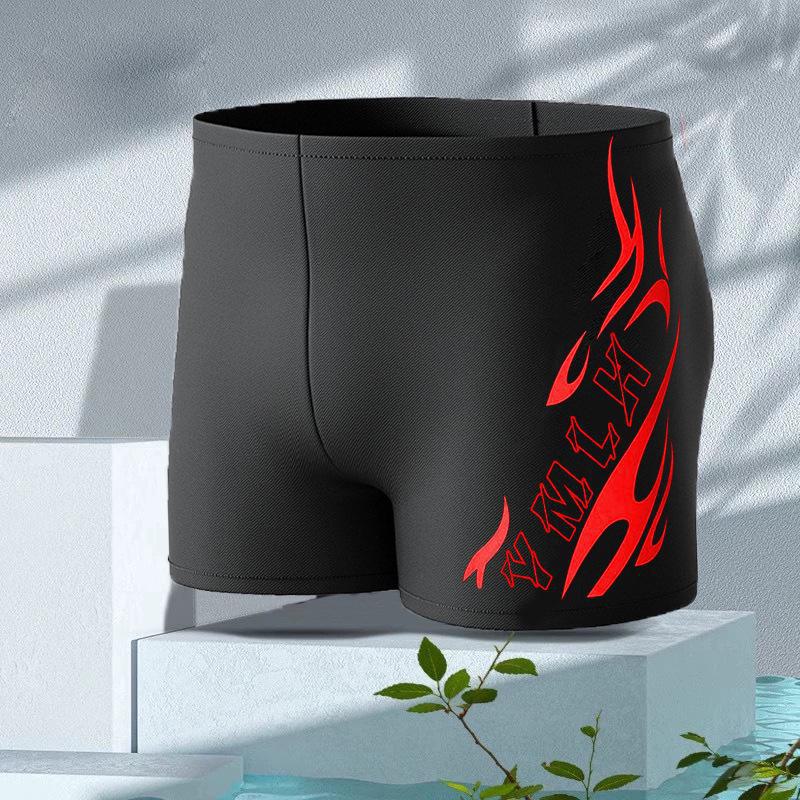 Men's Quick-Dry Nylon Swim Trunks - Simple Fashion Hot Spring Swimwear
