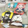 Spy × Family Comfortable Warm Print Flannel Blanket for Chairs, Sofas, Beds, Bedrooms, Travel, Picnics-kwq194