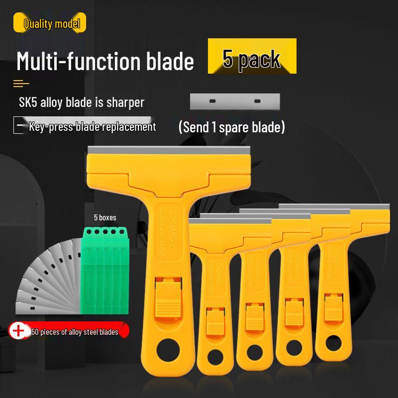 Multi-Purpose Cleaning & Scraping Tool for Adhesive Removal and Caulk, Wall, and Floor Cleaning.