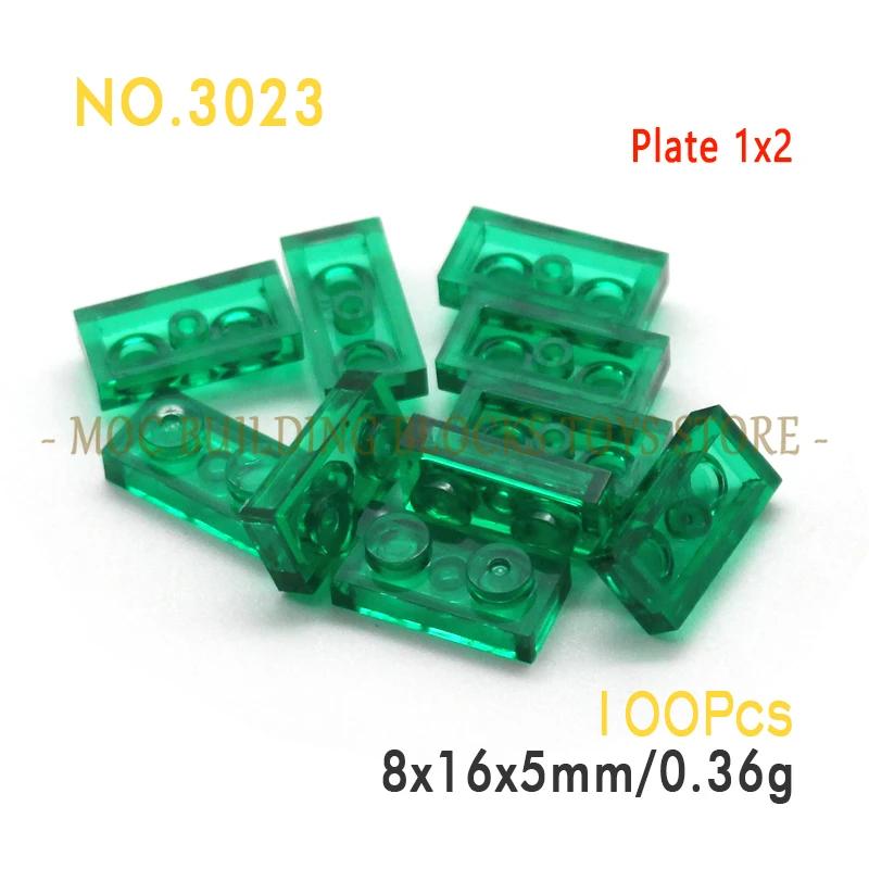 Moc Parts 3023 Plate 1X2 Building Block Bricks Classic Diy Architecture Creative Education Compatible With Accessories Toys