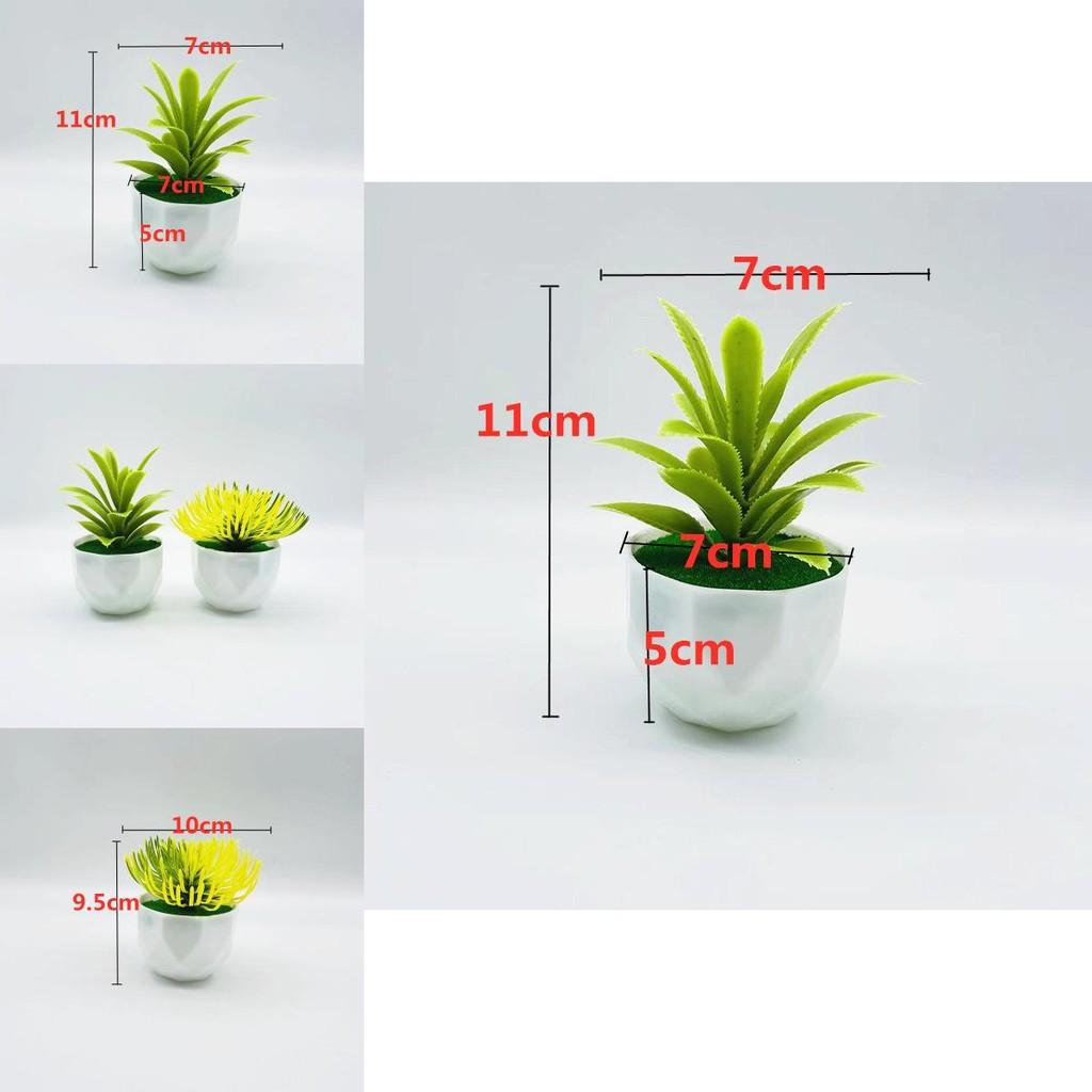 Plastic Succulent Fake Plant Pot For Home Decor And Gift